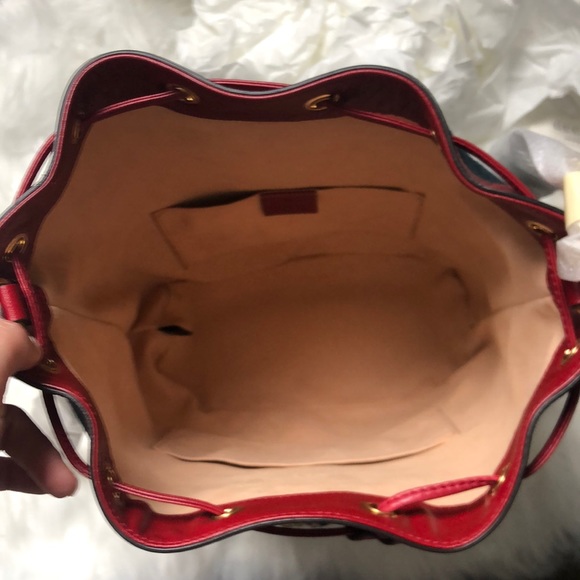 🆕 💯% Auth GUCCI Shoulder Bag - Suede Gucci Bag - Linea Rajah Bucket Bag - Picture 4 of 16